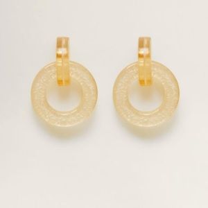 NWOT Mango Resin Earrings